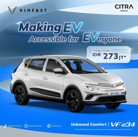Special Promo Vinfast VF e34 - Promo Vinfast Serpong 2026